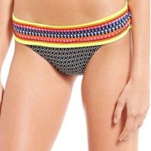 Jag Black Chromatic Geo Banded Bikini Bottom